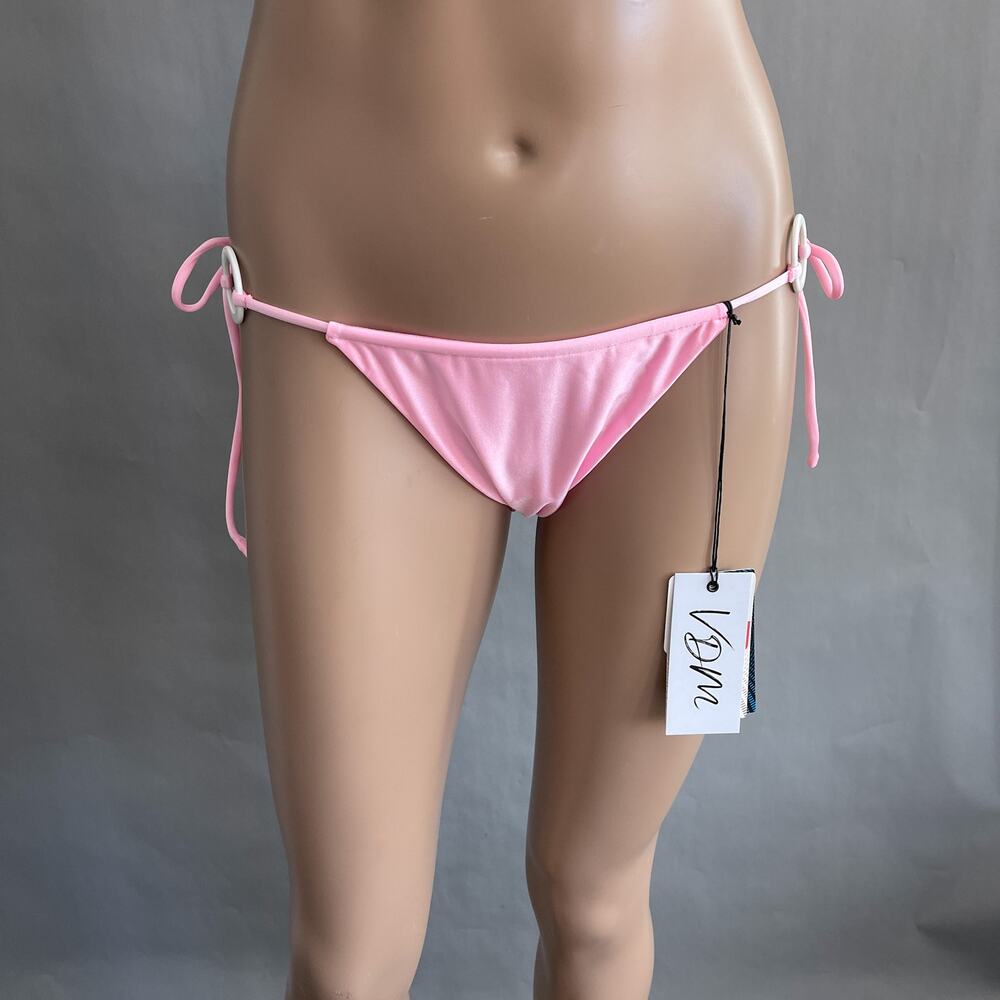 VDM The Label Bikini Bottoms Women S Swimwear Ziggy Pink Reversible NWT